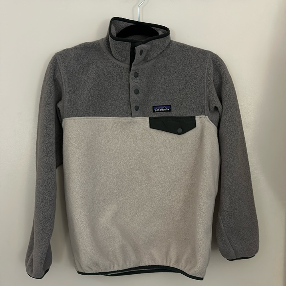 Patagonia synchilla tricolor fleece sweater